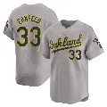 Youth No.33 Jose Canseco Oakland Athletics Gray Limited Away Jersey