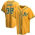 Youth No.38 JP Sears Oakland Athletics Gold Replica Alternate Jersey