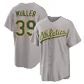 Youth No.39 Kyle Muller Oakland Athletics Gray Replica Away 2.0 Jersey