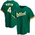Youth No.4 Billy Martin Oakland Athletics Green Replica Kelly Alternate Jersey