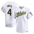 Youth No.4 Kevin Smith Oakland Athletics White Limited Home Jersey