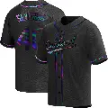 Youth No.40 Luis Severino Oakland Athletics Black Replica Holographic Alternate Jersey