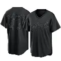 Youth No.43 Dennis Eckersley Oakland Athletics Black Replica Pitch Fashion Jersey