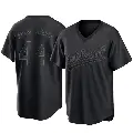 Youth No.44 Joshua Kuroda-Grauer Oakland Athletics Black Replica Pitch Fashion Jersey
