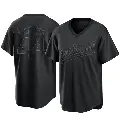 Youth No.44 Mc Hammer Oakland Athletics Black Replica Pitch Fashion Jersey