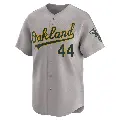 Youth No.44 Tyler Ferguson Oakland Athletics Gray Limited Away Jersey