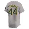 Youth No.44 Tyler Ferguson Oakland Athletics Gray Limited Away Jersey