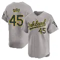 Youth No.45 Osvaldo Bido Oakland Athletics Gray Limited Away Jersey