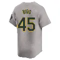 Youth No.45 Osvaldo Bido Oakland Athletics Gray Limited Away Jersey