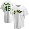 Youth No.46 Luis Medina Oakland Athletics White Replica Home Jersey