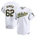 Youth No.62 Ben Bowden Oakland Athletics White Limited Home Jersey