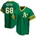 Youth No.68 Joey Estes Oakland Athletics Green Replica R Kelly Road Cooperstown Collection Jersey