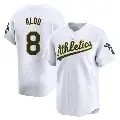 Youth No.8 Felipe Alou Oakland Athletics White Limited Home Jersey