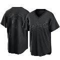 Youth No.9 Reggie Jackson Oakland Athletics Black Replica Pitch Fashion Jersey