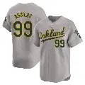 Youth No.99 Jesus Aguilar Oakland Athletics Gray Limited Away Jersey