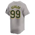 Youth No.99 Jesus Aguilar Oakland Athletics Gray Limited Away Jersey